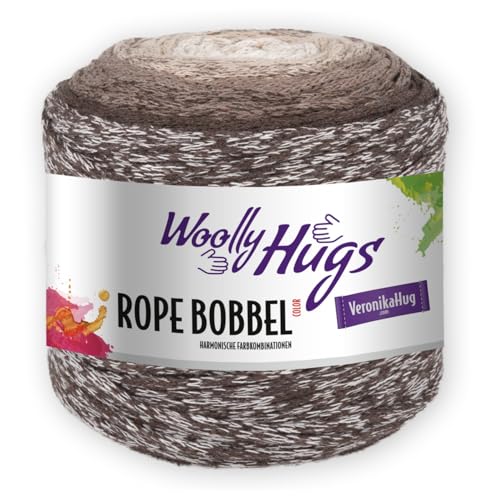 PRO LANA Rope Bobbel Color - Woolly Hugs - Farbe: Beige/Braun (102) - 250 g/ca. 210 m Wolle von PRO LANA