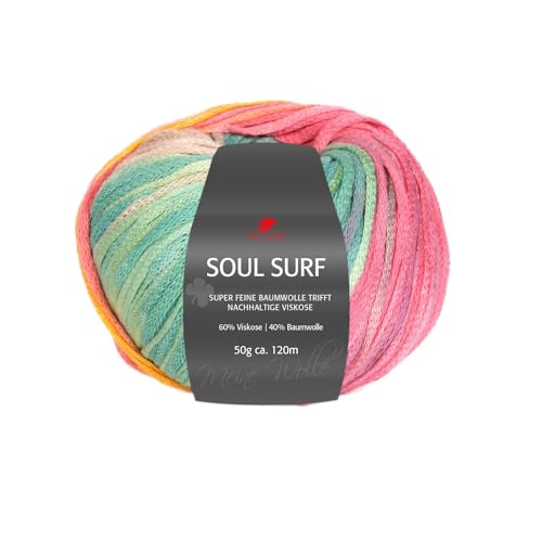 PRO LANA Soul Surf - Farbe: Grün/Kiwi (83) - 50 g/ca. 120 m Wolle von PRO LANA