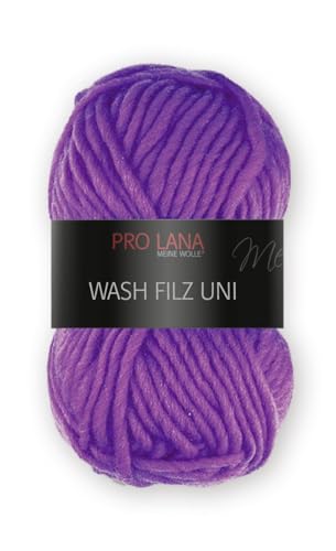 PRO LANA Wash-Filz Uni - Farbe: 147-50 g/ca. 50 m Wolle von PRO LANA