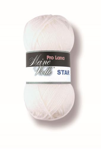 ProLana Star - Farbe: Farbe 01, weiß - 50 g / ca. 135 m Wolle von PRO LANA