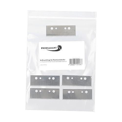 Ersatzklingen für Paketband Handabroller 50mm Set 5 Stück Ersatzmesser für Klebebandroller von PRODIAMANT