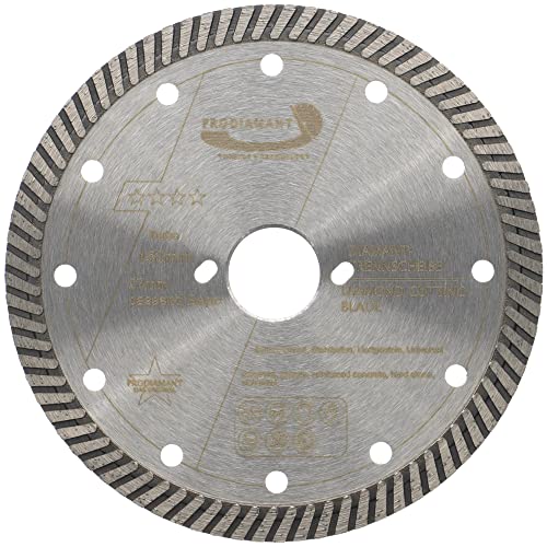 PRODIAMANT Diamant Trennscheibe 150mm passend Bepo Bohrung 27mm mit nebenlöcher Turbo Premium Segment für Beton Mauerwerk und Verbundbauweise von PRODIAMANT