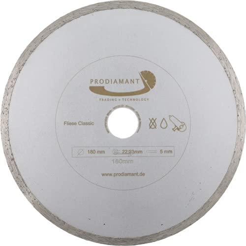 PRODIAMANT Diamant-Trennscheibe Fliese 180 mm x 30 mm Diamanttrennscheibe 180mm von PRODIAMANT