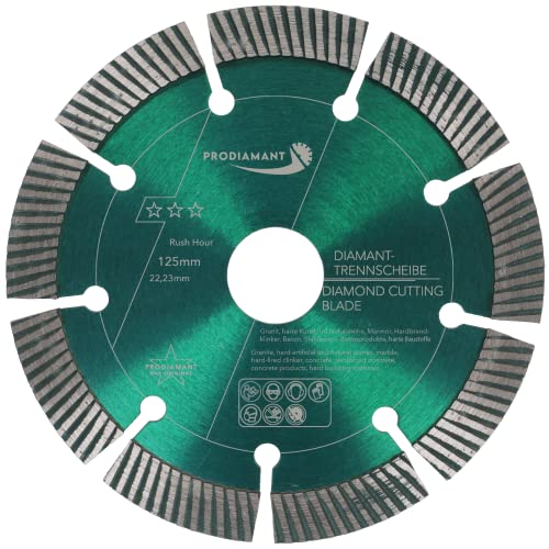 PRODIAMANT Diamanttrennscheibe 125mm RushHour für Beton und harte Materialien von PRODIAMANT