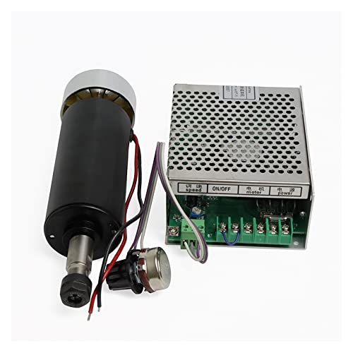 PROPFE CNC-Spindelmotor-Kits 500 W luftgekühlte Spindel ER11 Spannfutter CNC 0,5 kW Spindelmotor + Netzteil Drehzahlregler für DIY-Gravuren von PROPFE