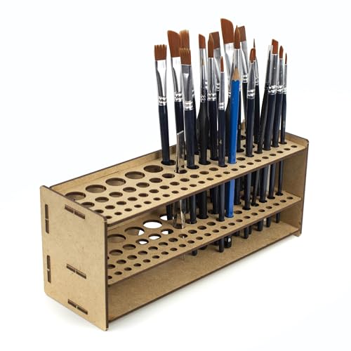 PROSCALE Pinselhalter Organizer für Miniaturmodellbau. Pinsel-Organizer-Kit für Ausstellung Tisch und Wand für Miniaturen Warhammer Modellbau Maquetten und Bastelarbeiten (Pinsel B) von PROSCALE