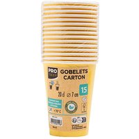 15 PROnappe Einweg-Kaffeebecher 200,0 ml von PROnappe