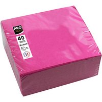 PROnappe Servietten fuchsia 2-lagig 19,0 x 19,0 cm 40 St. von PROnappe