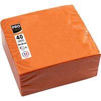 PROnappe Servietten orange 2-lagig 19,0 x 19,0 cm 40 St. von PROnappe