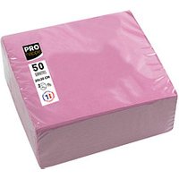 PROnappe Servietten rosa 2-lagig 10,0 x 10,0 cm 50 St. von PROnappe