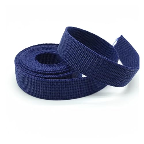 Gurtband, 2 Yards, 20 mm, Canvas-Band, Gürteltaschen-Gurtband, Nylon-Gurtband, Haustier-Gurtband, Rucksack-Umreifung, Nähen, Tasche, Gürtel, Zubehör(Blue) von PRPRP