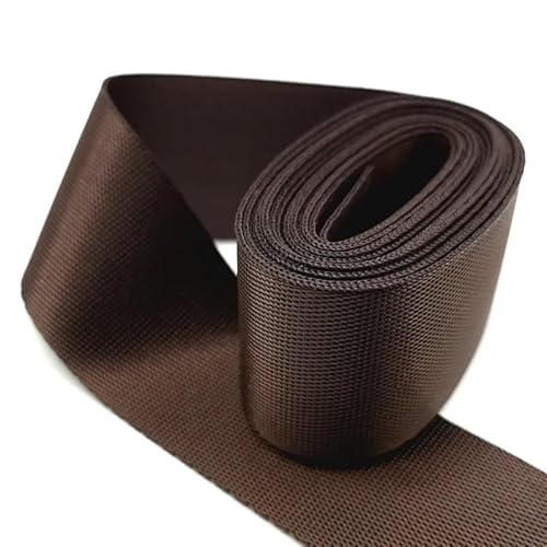 Gurtband, 2 Yards, 32 mm, Nylon-Gurtband, Rucksack-Umreifung, Nähen, Tasche, Gürtel, Zubehör(Dark Coffee) von PRPRP