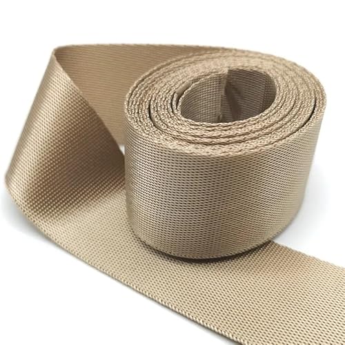 Gurtband, 2 Yards, 32 mm, Nylon-Gurtband, Rucksack-Umreifung, Nähen, Tasche, Gürtel, Zubehör(Khaki) von PRPRP