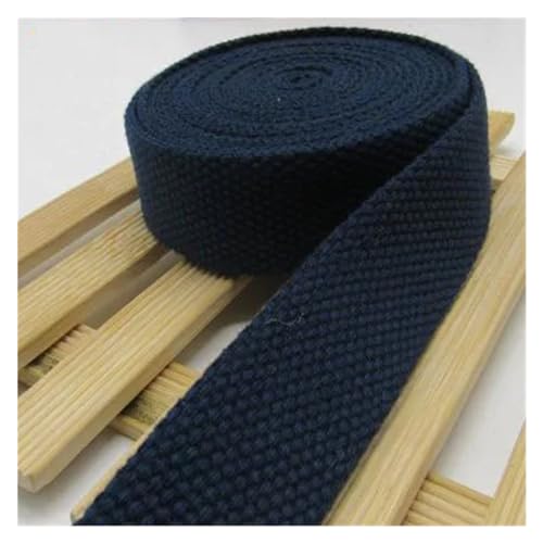 Gurtband, 38 mm, 5 Meter, Canvas-Gurtband, Gürteltaschen-Gurtband, Baumwoll-Gurtband, Nylon-Gurtband, DIY-Rucksackgurt, Nähen, Tasche, Gürtel, Hundezubehör(Blue) von PRPRP