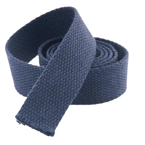 Gurtband, 5 Meter, 25 mm, Canvas-Band, Gürteltaschen-Gurtband, Nylon-Gurtband, Rucksack-Umreifung, Nähen, Tasche, Gürtel, Zubehör(Dark Blue) von PRPRP