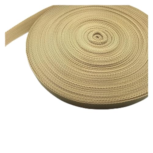 Gurtband, 5 Yards, 20 mm breiter Riemen, Nylon-Gurtband, Rucksack-Umreifungsgürtel, DIY, Haustier-Seil, Nähen, Basteln(Khaki) von PRPRP