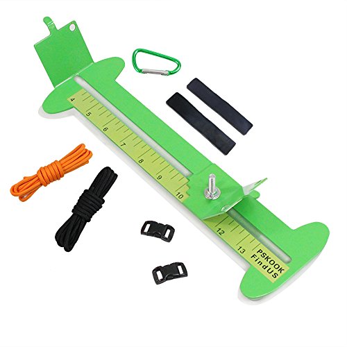 PSKOOK Paracord Jig Monkey Fist Jig Armband Maker Paracord Tool Kit Einstellbare Länge DIY Craft Armband Maker Werkzeug (Grün) von PSKOOK