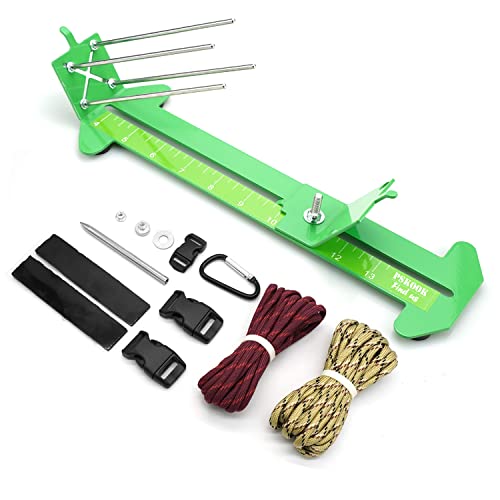 pskook Monkey Fist Jig und Paracord Jig Armband Maker Paracord Tool Kit Länge verstellbar Metall Weben DIY Craft Maker Werkzeug 10,2 cm bis 13 aus massivem Stahl Zubehör grün von PSKOOK