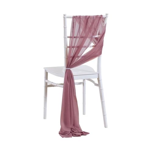 Stuhl SchäRpen 10/50 Stücke 17x250cm Shiny Chiffon Stuhl Schärpen Set Schärpe Gaze Hochzeit Stuhlhussen Band Hochzeit Party Gang Stuhl Dekoration FüR Hochzeit Party Hoteldekoration(Skin pink,50pcs) von PSNKLMM