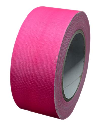 PSYWORK 25m-Rolle Schwarzlicht Klebeband Neon Pink, 50mm von PSYWORK