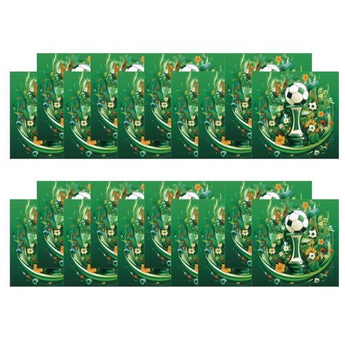 20 Stück Fußball Party Papierservietten, 16,5 Cm, Party Dekoration, Fußball Wm Servietten Für Wm Fußball Fußball Party Dekorationen, Fußball Birthdaysparty Zubehör, Servietten Für Jungen Und Kinder von PT Haahoos