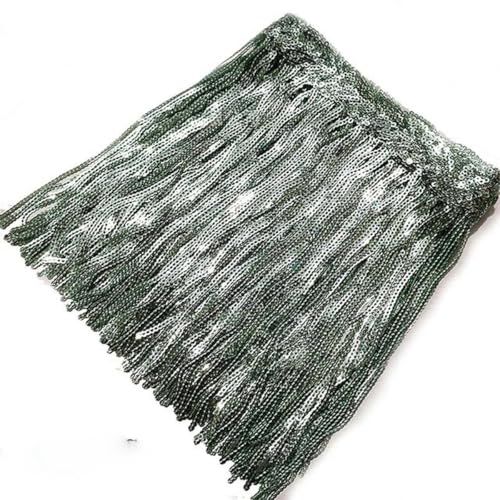 1/2 Yards 20 cm Pailletten Quaste Fransen Spitzenbesatz Band für lateinamerikanische Tanzkleider Kleidungsstoffe DIY Nähen Bekleidungszubehör-1 Yard-Hellgrün von PTBMBZ