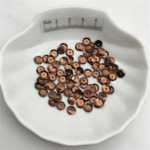 10 g 3 mm 4 mm 6 mm 10 mm Silberbasis Cup PVC Pailletten Glitzer Pailletten für Kleidung, Hüte, Schuhe. Kinder DIY. Handgefertigtes Accessoire-Braun-150 g 10 mm von PTBMBZ