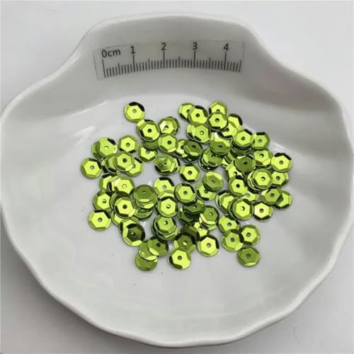 10 g 3 mm 4 mm 6 mm 10 mm Silberbasis Cup PVC Pailletten Glitzer Pailletten für Kleidung, Hüte, Schuhe. Kinder DIY. Handgefertigtes Accessoire-Hellgrün-150 g 10 mm von PTBMBZ