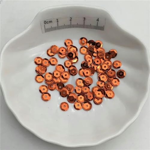 10 g 3 mm 4 mm 6 mm 10 mm Silberbasis Cup PVC Pailletten Glitzer Pailletten für Kleidung, Hüte, Schuhe. Kinder DIY. Handgefertigtes Accessoire-Orange-150 g 6 mm von PTBMBZ