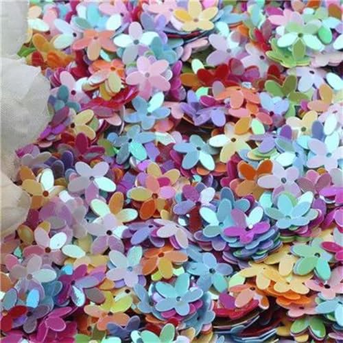 10 mm Cup Fünffinger-Blumen-Pailletten, Scrapbooking, Nähen, Hochzeit, Basteln, Damenbekleidung, Accessoires, DIY, 10 g-ab mix von PTBMBZ