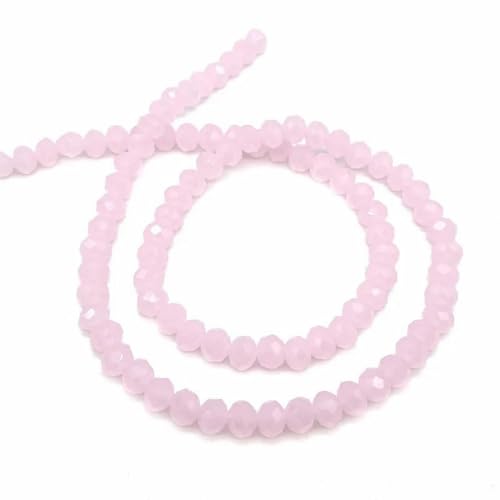 2 3 4 6 8 mm österreichische Kristallperlen zur Schmuckherstellung, lose Abstandshalter, facettierte Rondell-Glasperlen für Armbänder, DIY-Zubehör-Rosa-C179-8 mm (ca. 68 Stück) von PTBMBZ