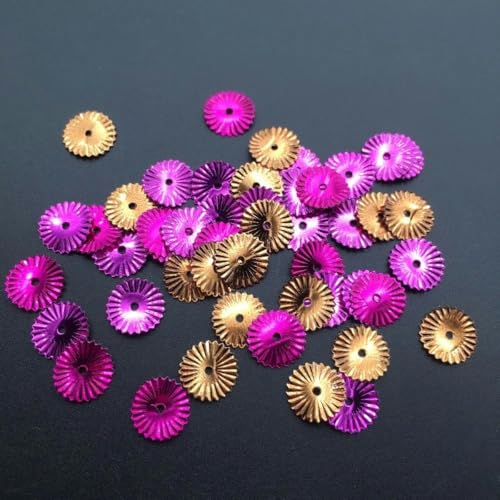 30 g/50 g, 10 mm, Sonnenblumen-Pailletten, flach, golden, lose, zum Nähen, für Hochzeiten, Basteln, Kleidungszubehör für Frauen, 50 g von PTBMBZ