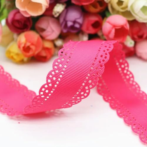 50 Yards/Menge 30mm Hohlblumen Massiv Grosgrainbänder Stoffband Spitze DIY Handarbeit Haarschmuck-175 von PTBMBZ