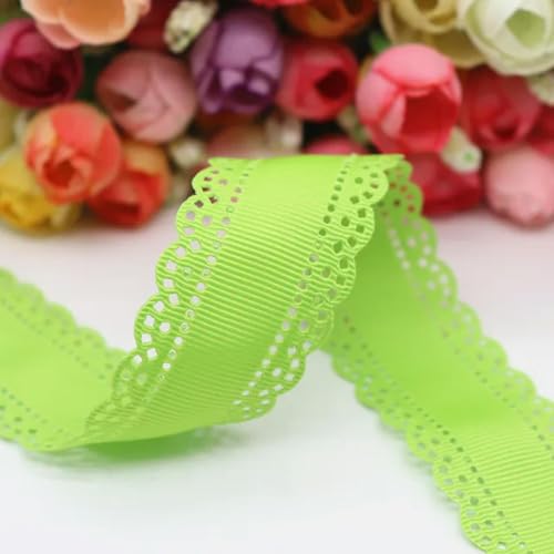 50 Yards/Menge 30mm Hohlblumen Massiv Grosgrainbänder Stoffband Spitze DIY Handarbeit Haarschmuck-550 von PTBMBZ