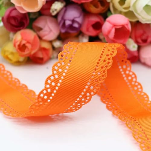 50 Yards/Menge 30mm Hohlblumen Massiv Grosgrainbänder Stoffband Spitze DIY Handarbeit Haarschmuck-751 von PTBMBZ