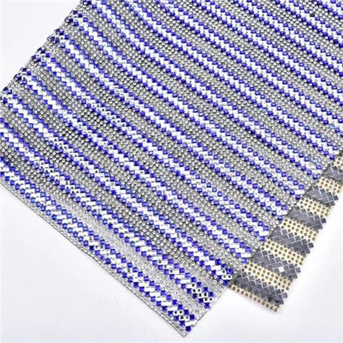 Hot Fix 24 * 40cm Glas Strass Kristall Mesh Selbstklebende Trim Strass Banding Hochzeit Dekoration Applique DIY Bekleidungs-stil 1-selbstklebend von PTBMBZ