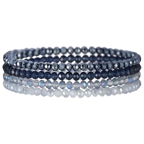 PTILSERY Mehrschichtiges Kristallperlen-Armband für Damen, eleganter Stil, Modeschmuck, Accessoire für trendige Damen von PTILSERY