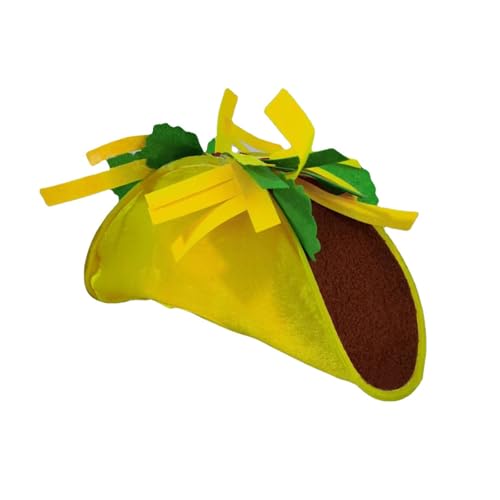 PTILSERY Tacos-Hut, große Größe, Urlaubs-Kopfschmuck, Foto-Requisiten, festliche Tacos, Lebensmittelform, 3D, für Tacos-Liebhaber, Urlaub, Reisen von PTILSERY