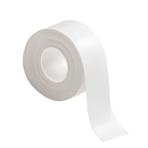 Thermo-Etikettenband 15mm x 4m, Wasserdicht Anpassen Klebeetiketten, Klebeband für Etikettierer P12/P15/D35/HP4, Endlos-Etikettenband Etiketten Selbstklebend für Datum, Preis, Druckname, Weiß von PTJJXA