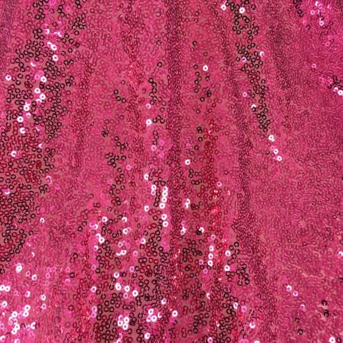 130cm * 1m Pailletten Stoff,Glitzer Pailletten Dekostoff Steppstoff Paillettenstoff Sequenzstoff Sparkly Stoff für DIY handgemachte Kleidung Hochzeit Party DIY Nähen Handwerk -Rose von PTNKUIIY