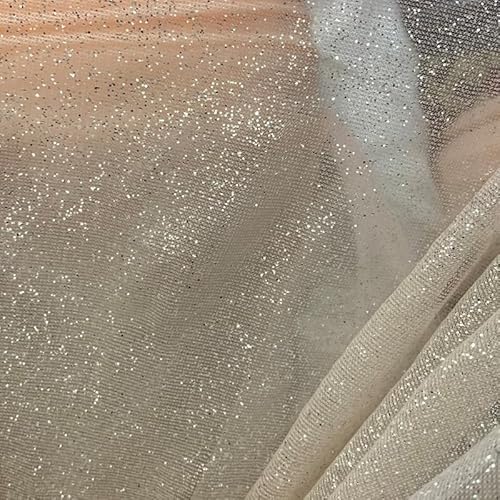 3m Glitzer Tüllstoff Deko-Stoff zum Nähen 180cm Breit Glitzer Tüllband Sparkly Pailletten Stoffe Netzstoff Glitzertüllstoff für Hochzeit Kleid Dekoration DIY Tisch Tutu Rock Party Deko - Gold von PTNKUIIY