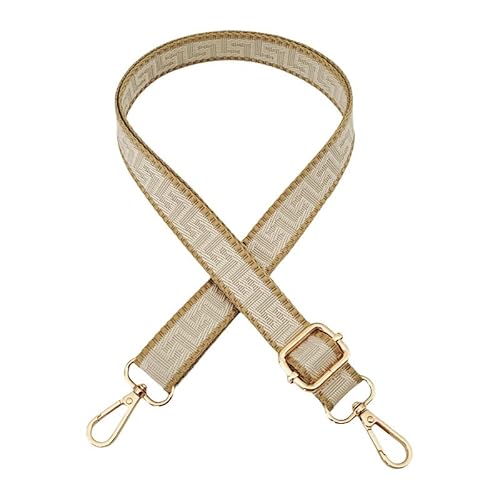 PTNKUIIY Taschengurte zum Wechseln 72-130CM Boho-Stil Schultergurt Breit 2,5cm Umhängegurt Schultergurt für Taschen Schultertasche Handtaschen,DIY Zubehör Schulterriemen für Damen Herren-Beige Khaki von PTNKUIIY