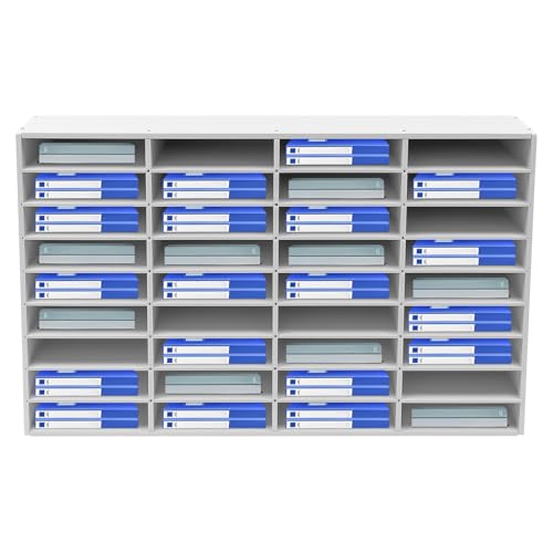 PUDLOR 36 Fächer Schreibtisch Organizer Briefablage, PVC-Platte Dokumentenablage Postsortierer Brief-Organizer briefablage holz für Schülerarbeiten, Bücher, Zeitschriften von PUDLOR