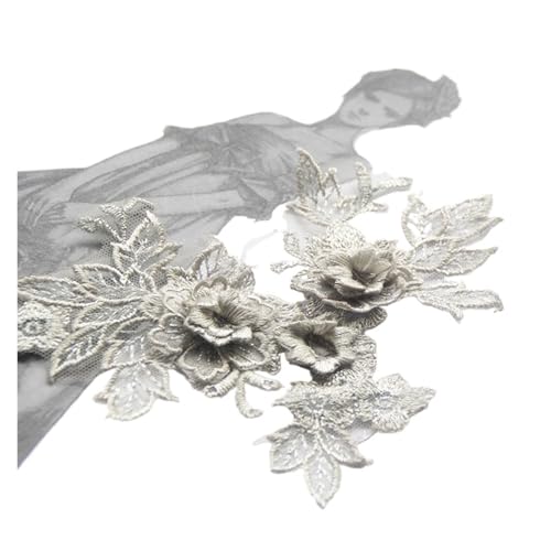 Spitzenapplikation, Spitzenapplikation, 1 Stück, 3D-Spitzenblumen-Stickerei-Applikation, Besatz, Aufnäher, DIY-Nähdekoration, Basteln, Hochzeitskleid-Accessoire, handgefertigt for Hochzeitskleid, Brau Spitzenapplikation, Spitzenapplikation, 1 Stück, 3D-Spitzenblumen-Stickerei-Applikation, Besatz, Aufnäher, DIY-Nähdekoration, Basteln, Hochzeitskleid-Accessoire, handgefertigt for Hochzeitskleid, Brau von PUYUNA