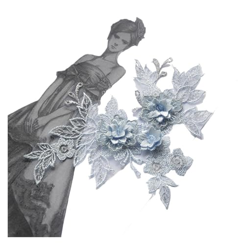 Spitzenapplikation, Spitzenapplikation, 1 Stück, 3D-Spitzenblumen-Stickerei-Applikation, Besatz, Aufnäher, DIY-Nähdekoration, Basteln, Hochzeitskleid-Accessoire, handgefertigt for Hochzeitskleid, Brau Spitzenapplikation, Spitzenapplikation, 1 Stück, 3D-Spitzenblumen-Stickerei-Applikation, Besatz, Aufnäher, DIY-Nähdekoration, Basteln, Hochzeitskleid-Accessoire, handgefertigt for Hochzeitskleid, Brau von PUYUNA
