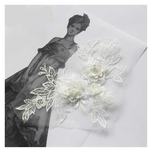 Spitzenapplikation, Spitzenapplikation, 1 Stück, 3D-Spitzenblumen-Stickerei-Applikation, Besatz, Aufnäher, DIY-Nähdekoration, Basteln, Hochzeitskleid-Accessoire, handgefertigt for Hochzeitskleid, Brau Spitzenapplikation, Spitzenapplikation, 1 Stück, 3D-Spitzenblumen-Stickerei-Applikation, Besatz, Aufnäher, DIY-Nähdekoration, Basteln, Hochzeitskleid-Accessoire, handgefertigt for Hochzeitskleid, Brau von PUYUNA