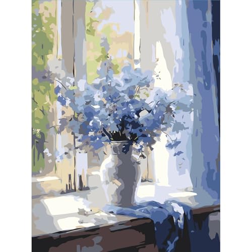 PVOODIRE Malen Nach Zahlen ab 9 Jahre Mädchen,Malen Nach Zahlen Blumen Kits,Malen Nach Zahlen Erwachsene für Home Wall Decor 30x40cm von PVOODIRE