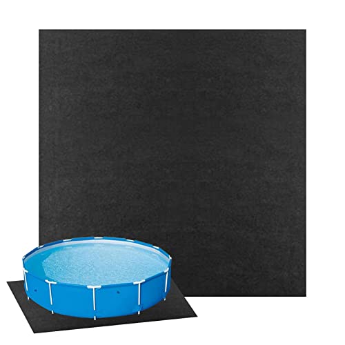 PW TOOLS Whirlpool-Matte, 13-Fuß Runde Pool-Pads Für Oberirdische Schwimmbäder, Wasserabsorbierende Filzmatte, Aufblasbare Whirlpool-Bodenmatte, Tragbares Spa-Pool-Zubehör von PW TOOLS