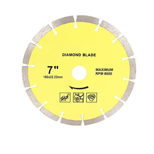 AI润色 407/5000 Diamantsplitter, sägeblätter, go 1 stück 7 zoll Diamant Trennscheibe 9 zoll Kreissäge Klinge Schneider for Porzellan Fliesen Granit Marmor Beton Stein 22,23mm Dorn(180x22.23mm) von PXAMORTEL