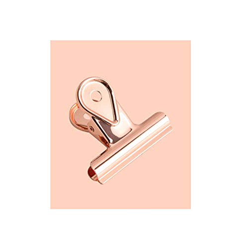 Bulldog-Klammern aus Metall,Bull Binder Clips Große Bulldog-Büroklammern, Metall-Binderclips, Papierklammern for Etiketten, Taschen, Geschäfte, Büro und Küche zu Hause (4er-Pack, 65 mm)(Pink) von PXAMORTEL